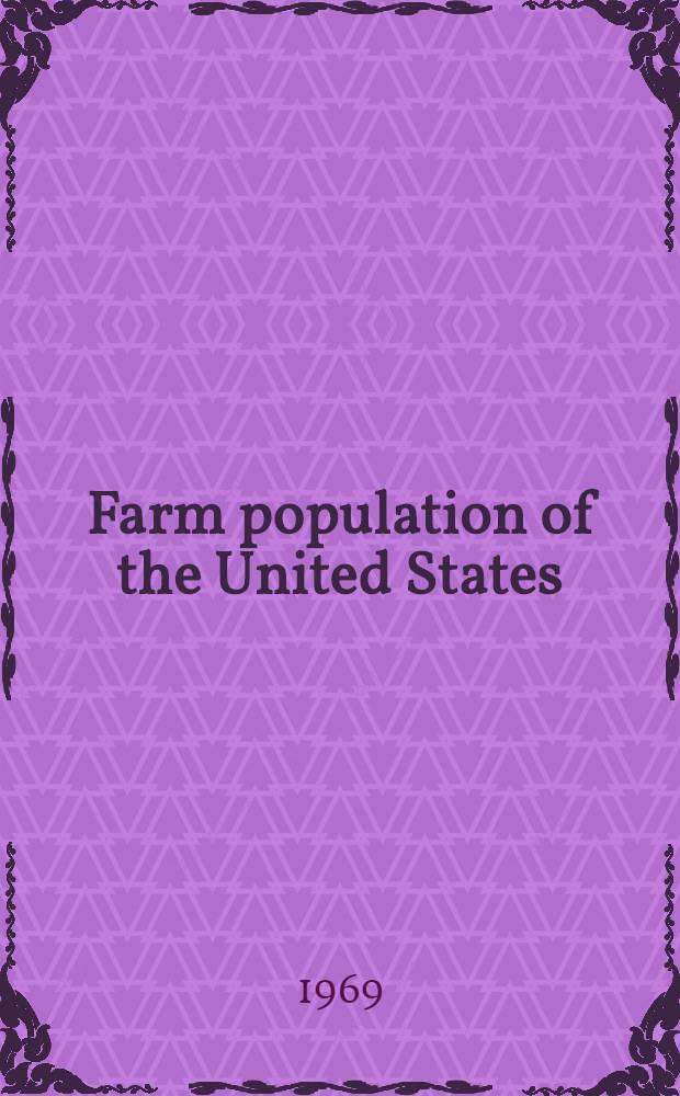 Farm population of the United States: 1967