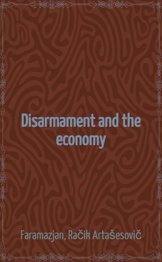 Disarmament and the economy
