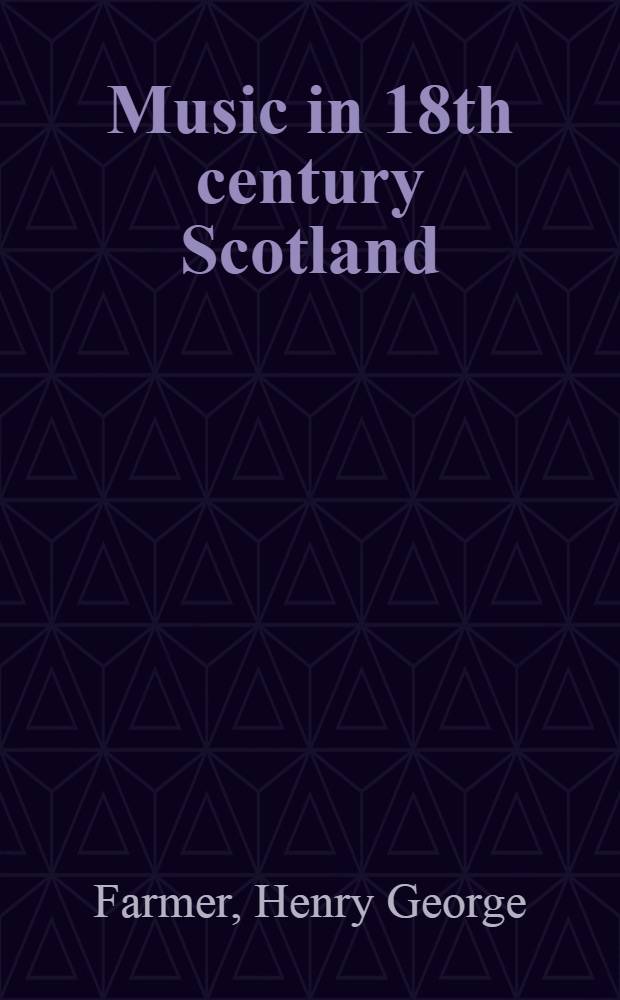 Music in 18th century Scotland