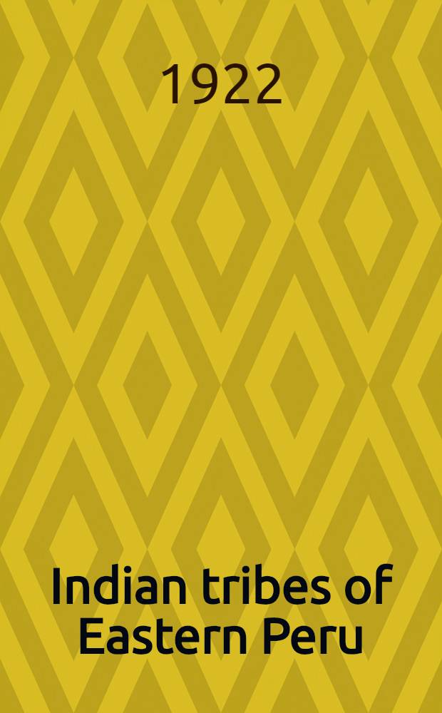 Indian tribes of Eastern Peru