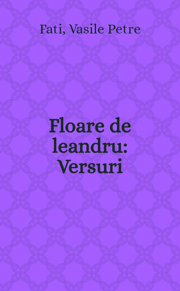 Floare de leandru : Versuri
