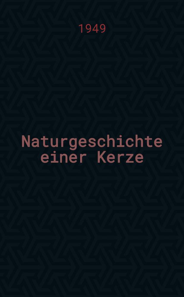Naturgeschichte einer Kerze