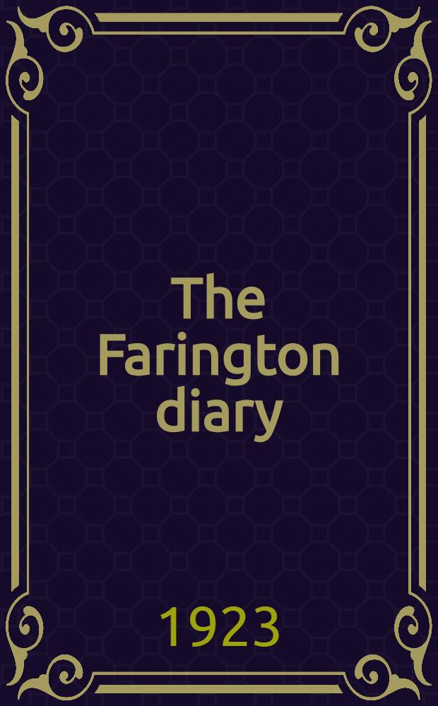 The Farington diary