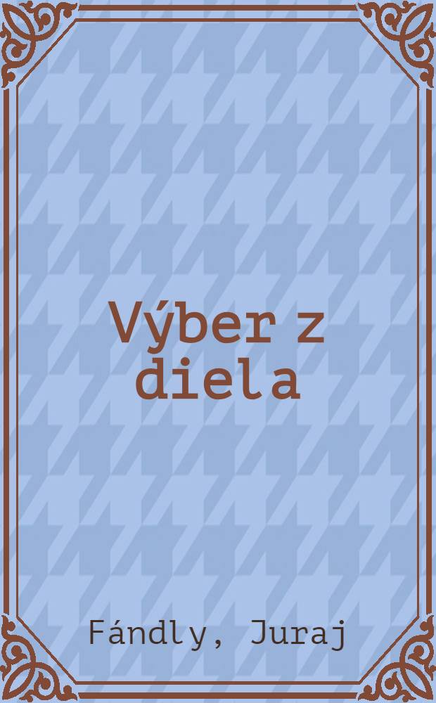 Výber z diela