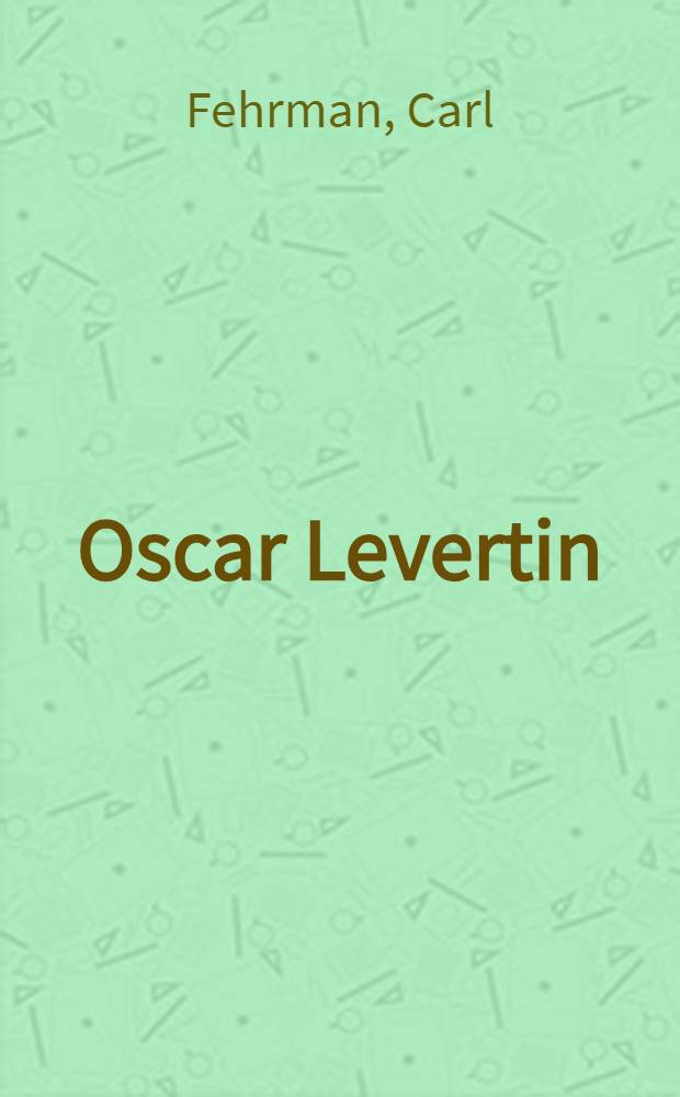 Oscar Levertin