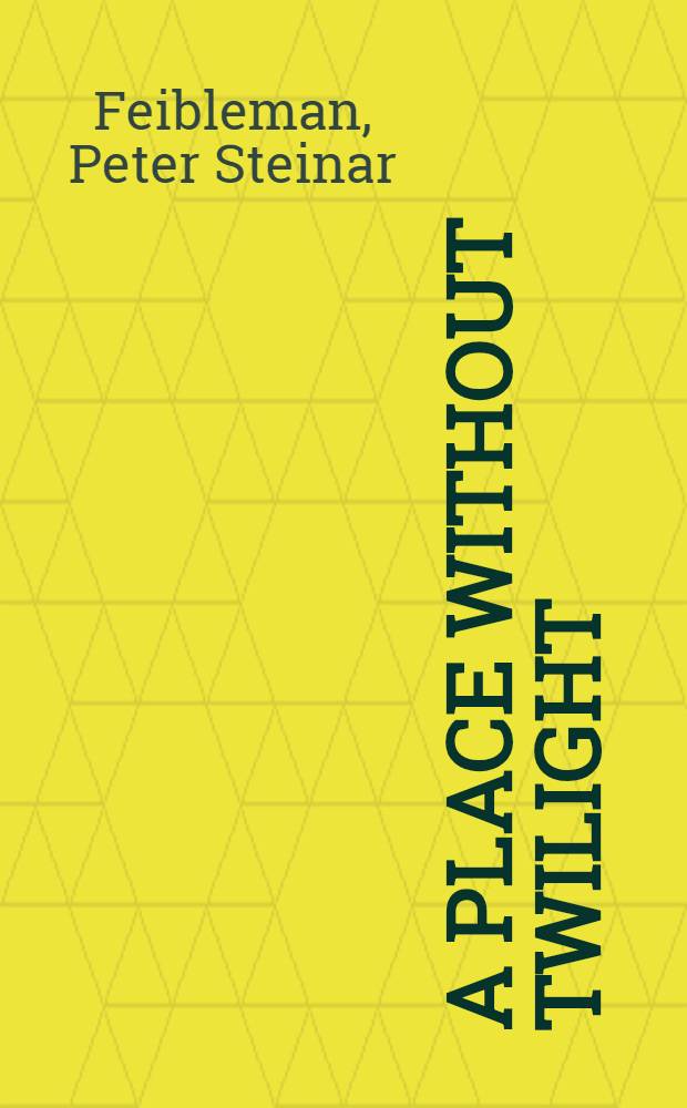 A place without twilight : A novel