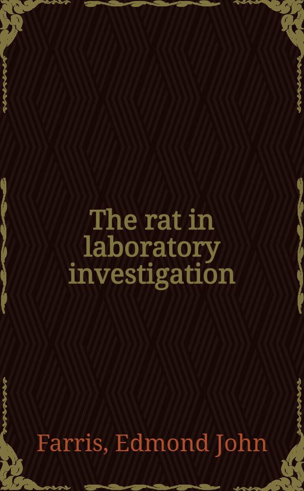 The rat in laboratory investigation