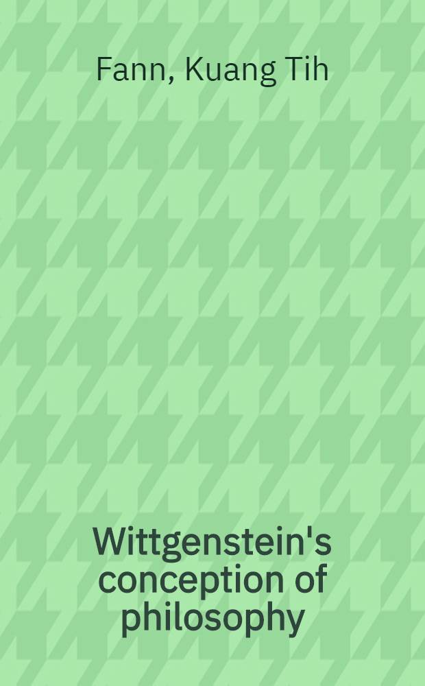 Wittgenstein's conception of philosophy