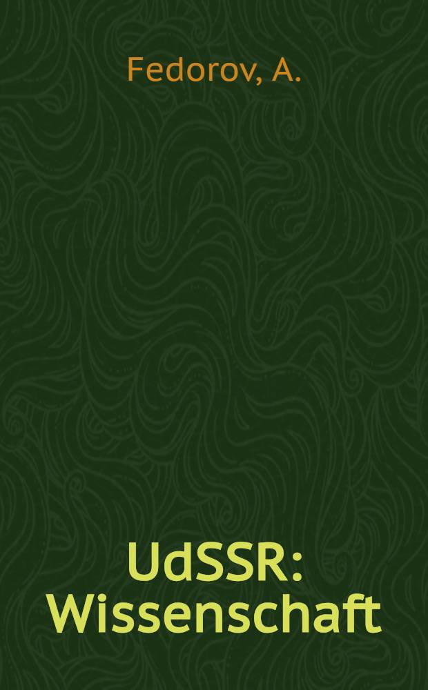 UdSSR : Wissenschaft