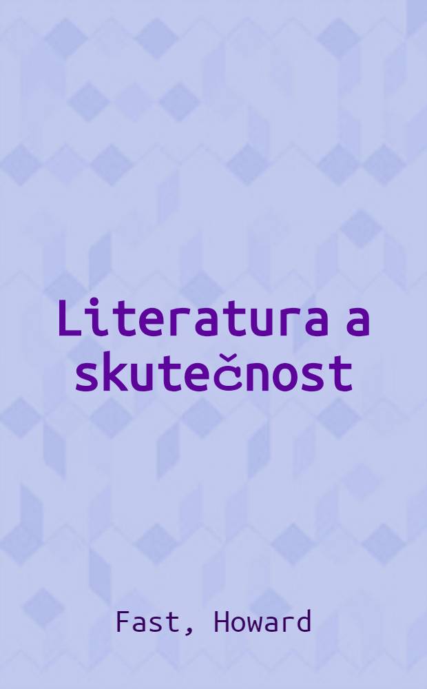 Literatura a skutečnost