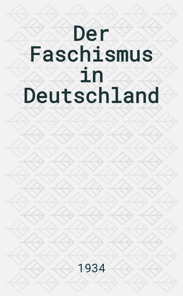 Der Faschismus in Deutschland