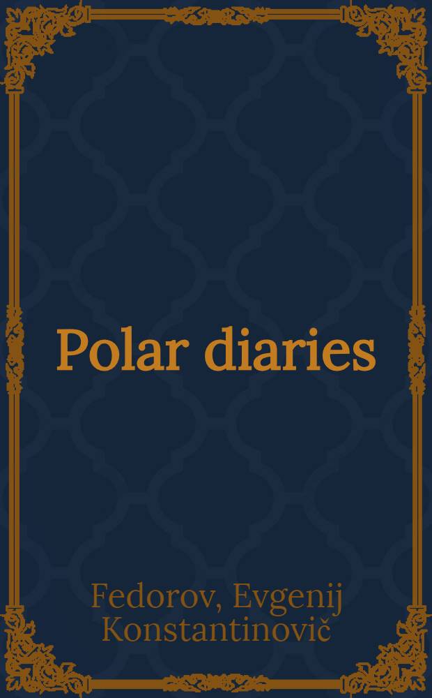 Polar diaries
