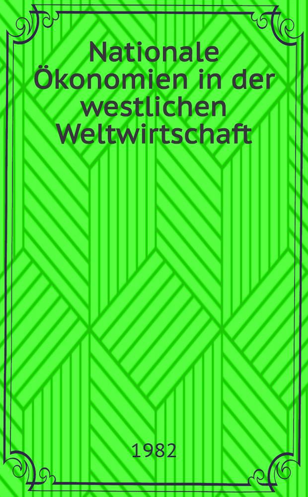 Nationale &Ouml;konomien in der westlichen Weltwirtschaft