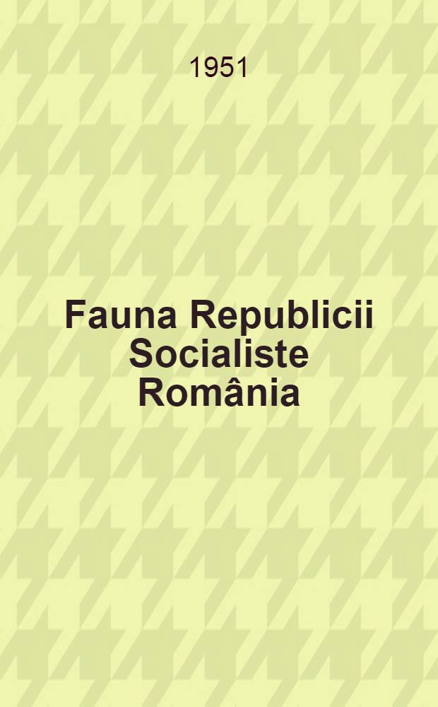 Fauna Republicii Socialiste România