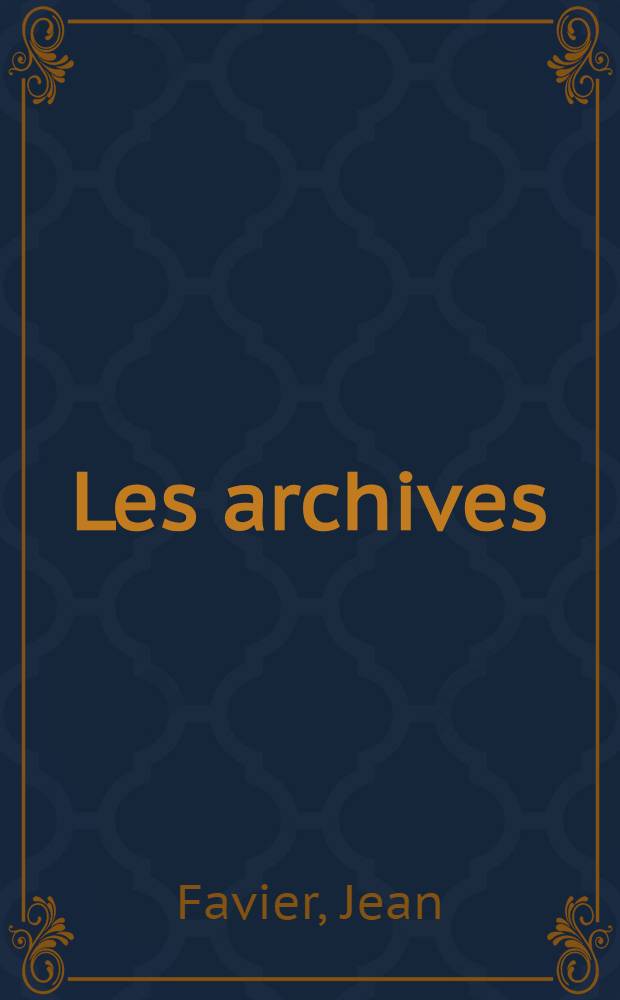 Les archives