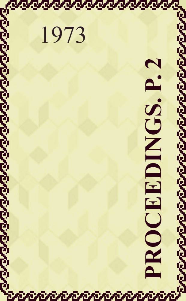 Proceedings. P. 2