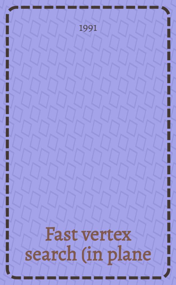 Fast vertex search (in plane)