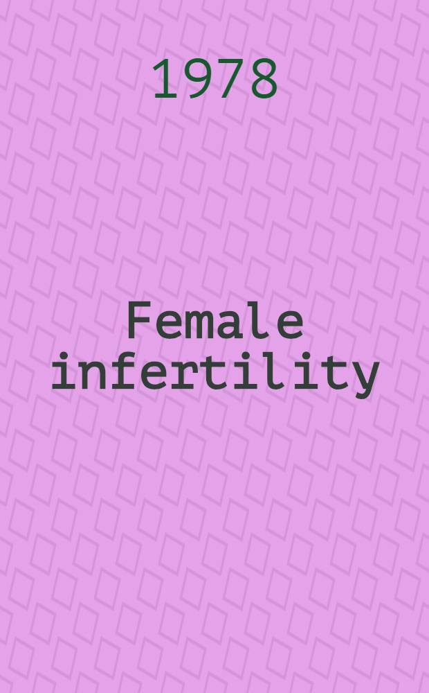 Female infertility