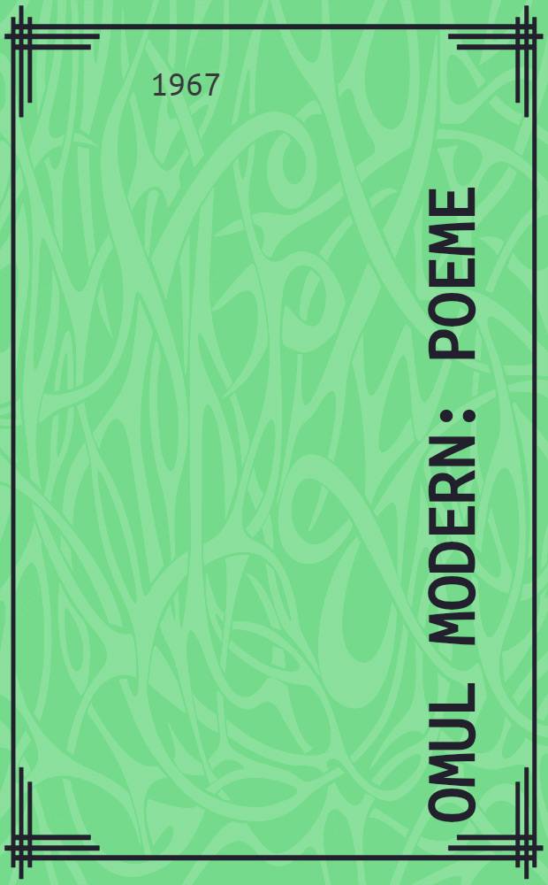 Omul modern : Poeme