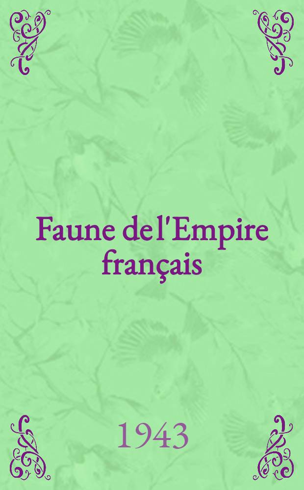 Faune de l'Empire français