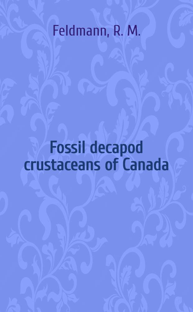 Fossil decapod crustaceans of Canada