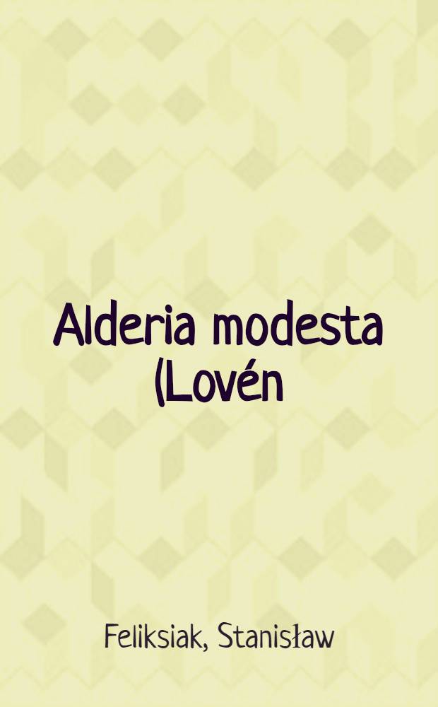 Alderia modesta (Lovén) w zatoce Puckiej