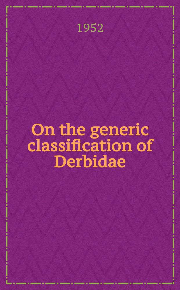 On the generic classification of Derbidae (Fulgoroidea) with descriptions of new neotropical species