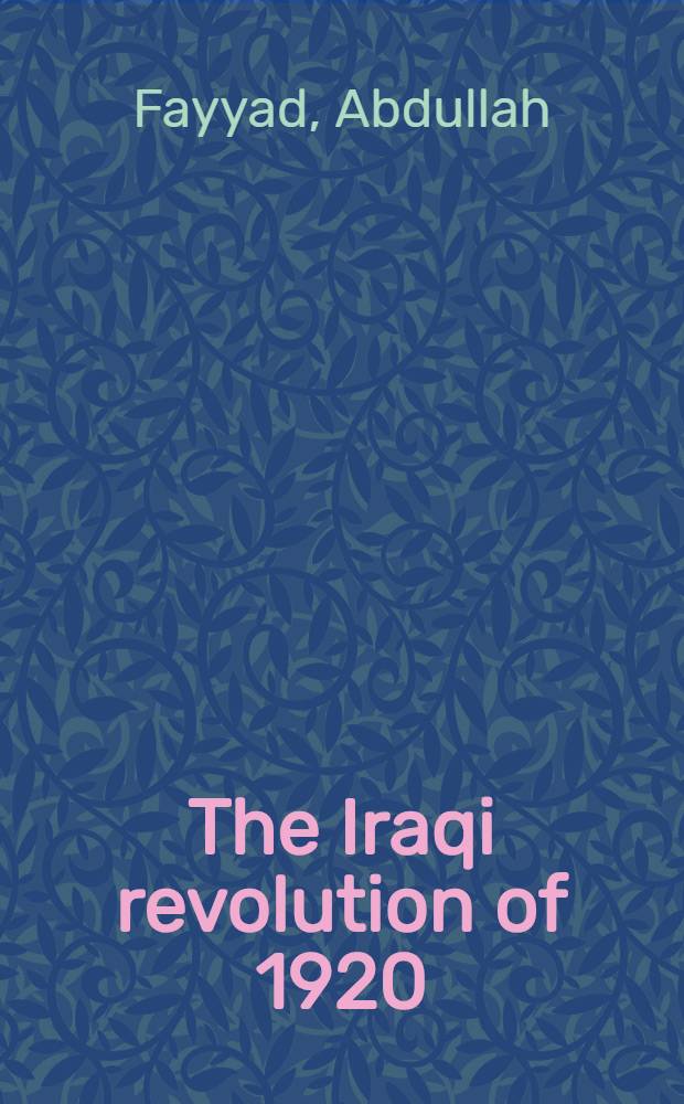 The Iraqi revolution of 1920