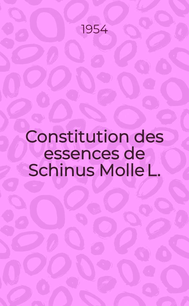 Constitution des essences de Schinus Molle L. (Faux-Poivrier): 1-re thèse; Propositions données par la Faculté: 2-e thèse: Thèses présentées à la Faculté des sciences de Lyon ... / ... par Maxime Fesneau ..