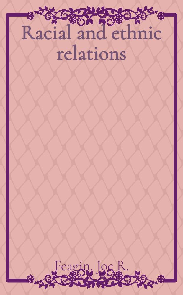 Racial and ethnic relations