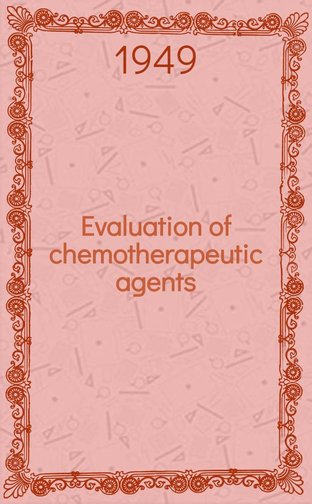 Evaluation of chemotherapeutic agents