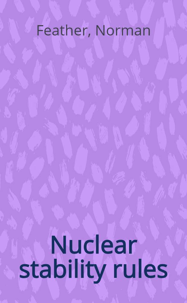 Nuclear stability rules