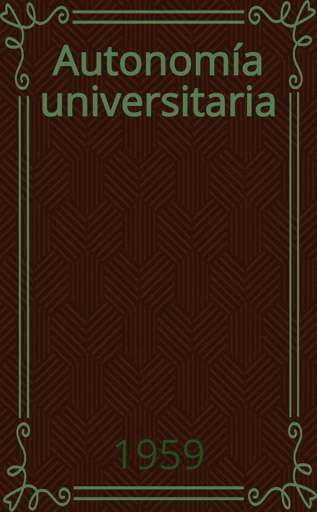 Autonom&iacute;a universitaria