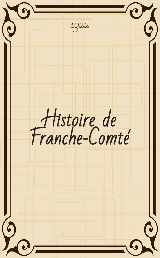 Histoire de Franche-Comté