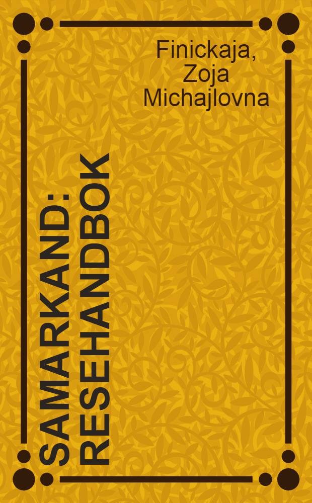 Samarkand : Resehandbok