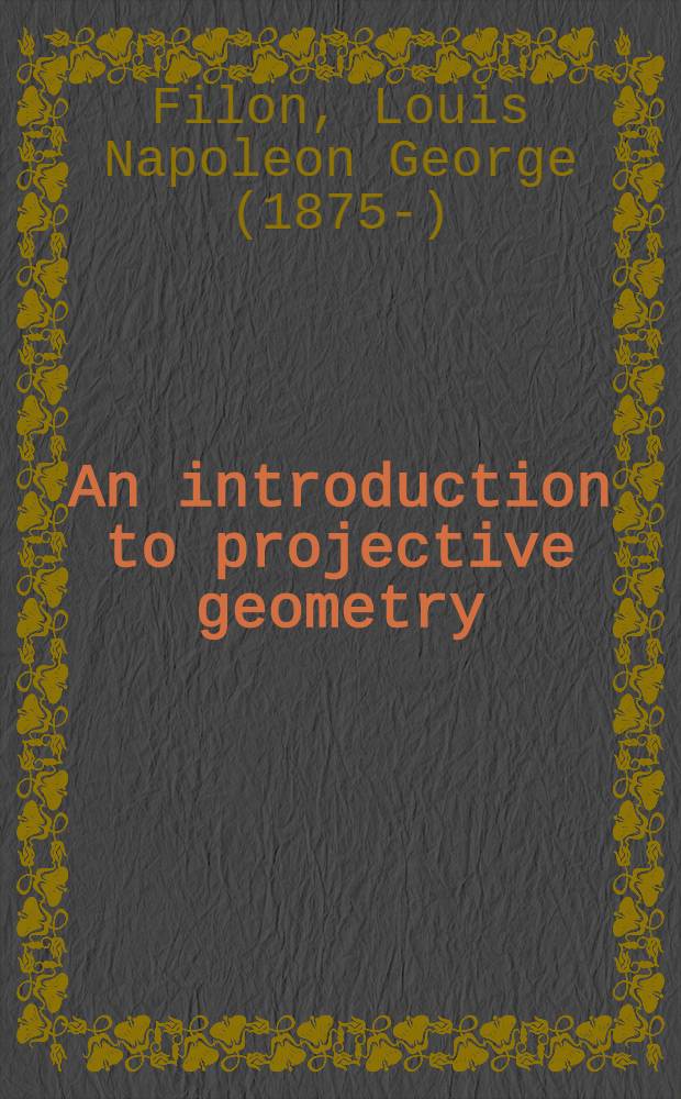 An introduction to projective geometry