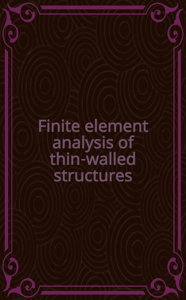 Finite element analysis of thin-walled structures