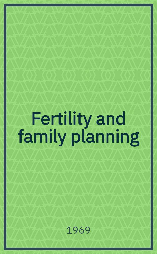 Fertility and family planning : A world view