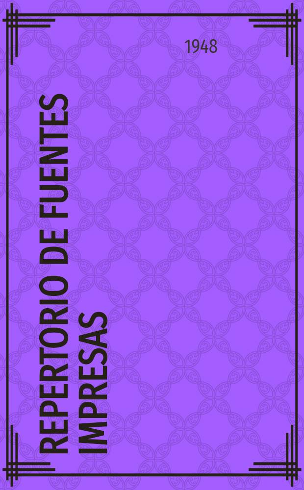 Repertorio de fuentes impresas