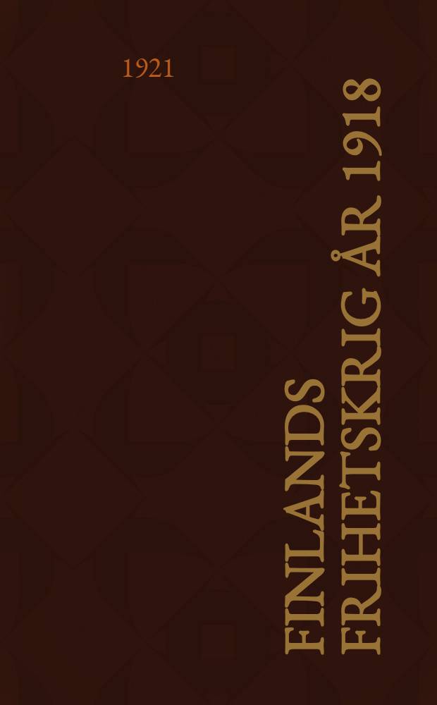 Finlands frihetskrig år 1918