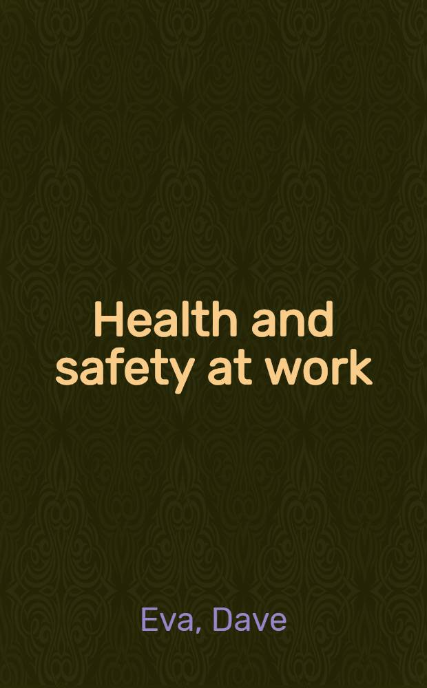 Health and safety at work