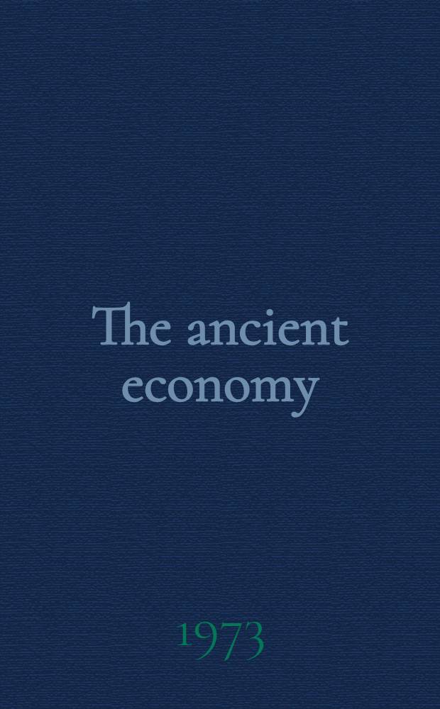 The ancient economy