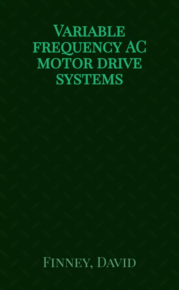Variable frequency AC motor drive systems