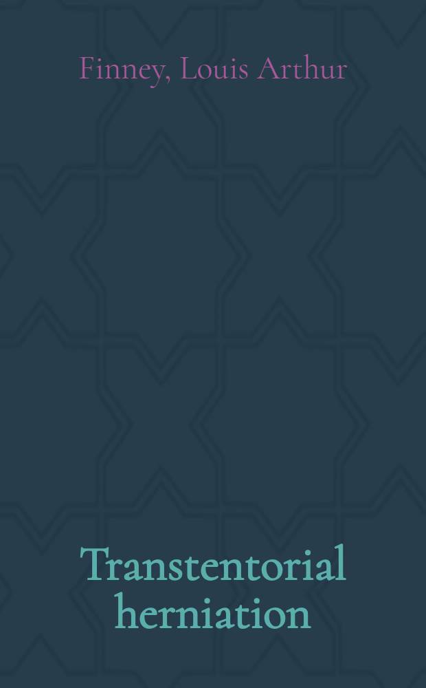 Transtentorial herniation