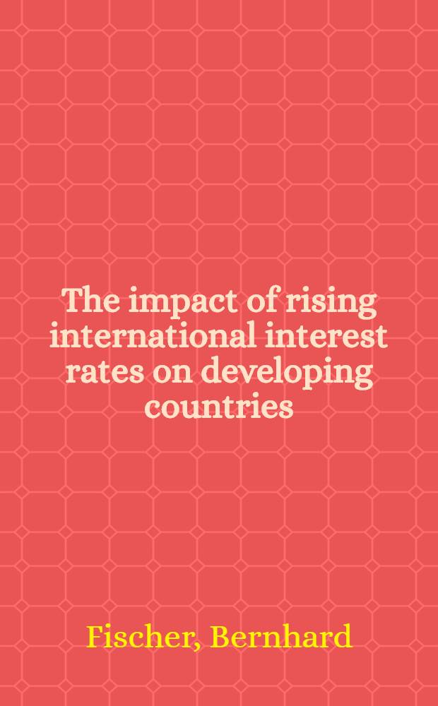 The impact of rising international interest rates on developing countries : The South Korean experience
