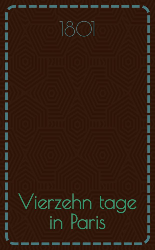 Vierzehn tage in Paris