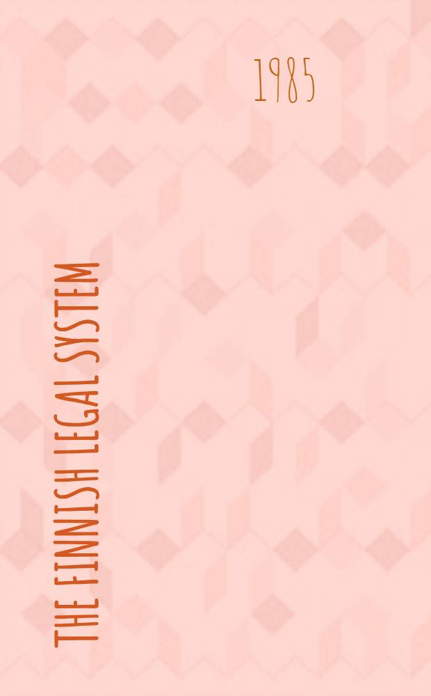 The Finnish legal system