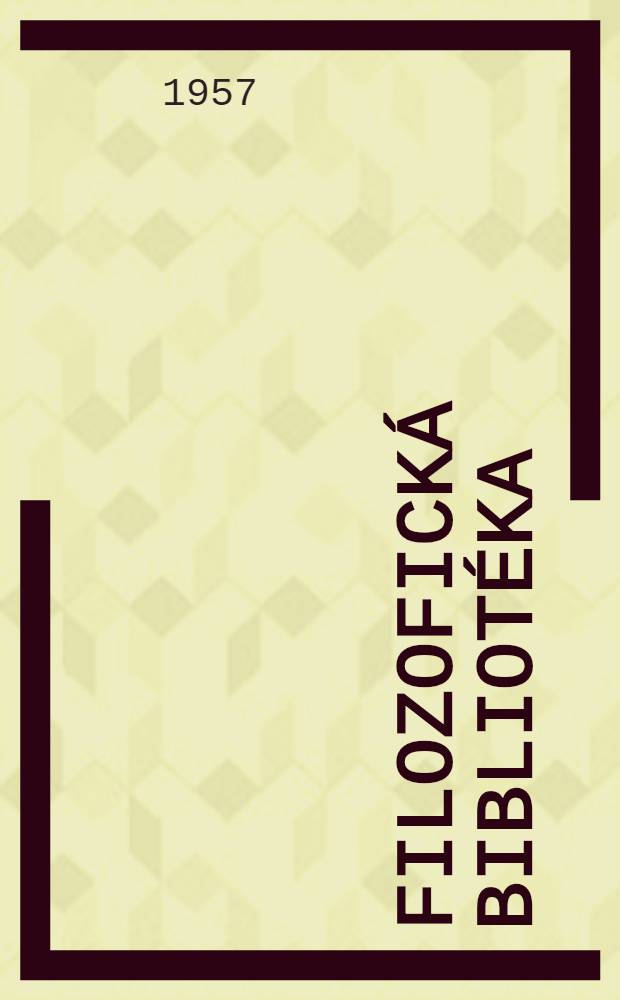 Filozofick&aacute; bibliot&eacute;ka