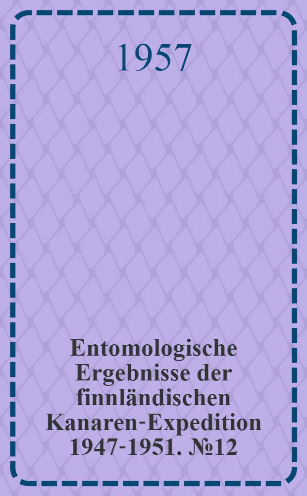 Entomologische Ergebnisse der finnländischen Kanaren-Expedition 1947-1951. № 12 : Two new species of Agromyzidae (Dipt.) of the genus Agromyza Fallén