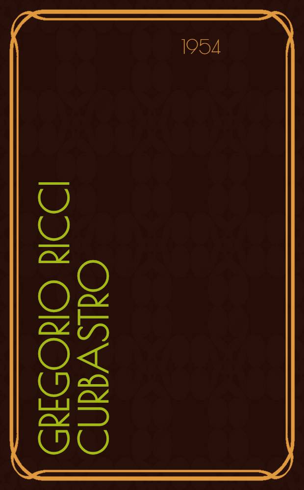 Gregorio ricci curbastro
